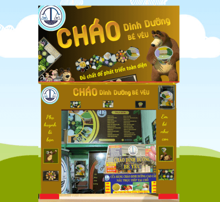 demo quán cháo dinh dưỡng bé yêu
